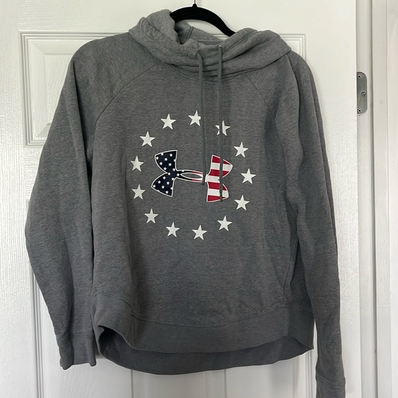 Under Armor Gray Hoodie - Picture 1 of 4